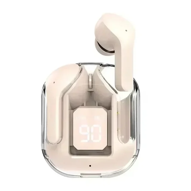 T2 Tws Wireless Bt Headset Transparent Headphones ENC Power Digital Display Stereo Sound Earphones for All Smartphones